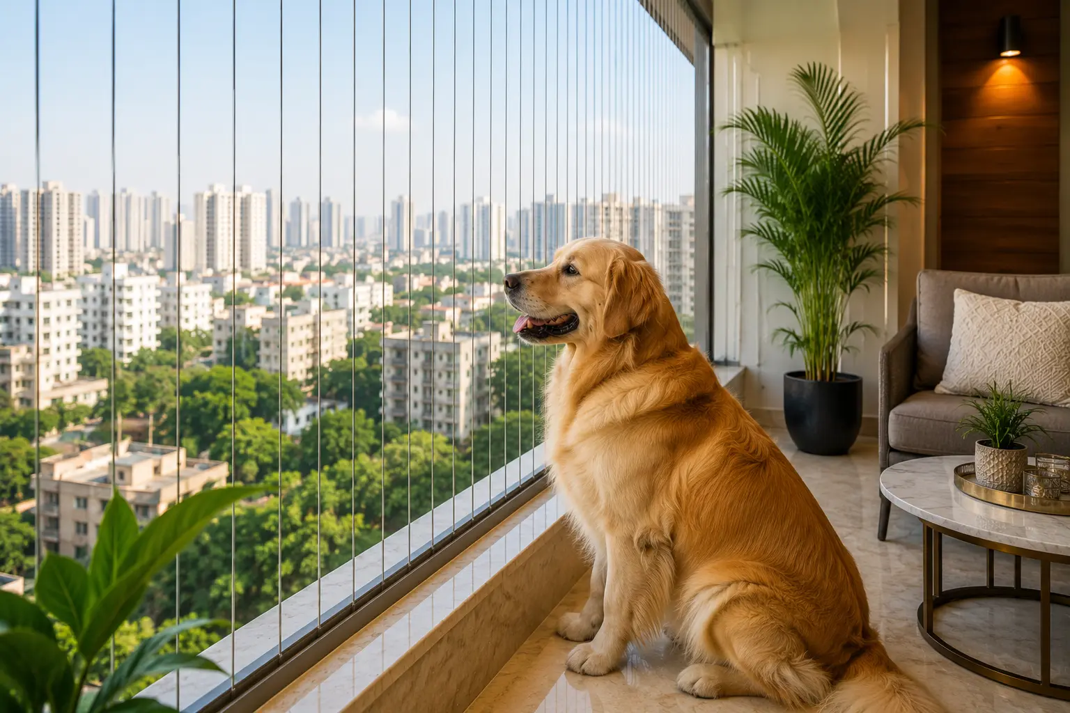 Pet safety invisible grills